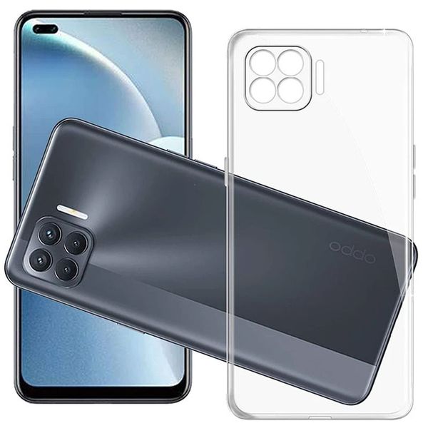 TPU чехол Epic Transparent 1,5mm Full Camera для Oppo F17 Pro 54007 фото