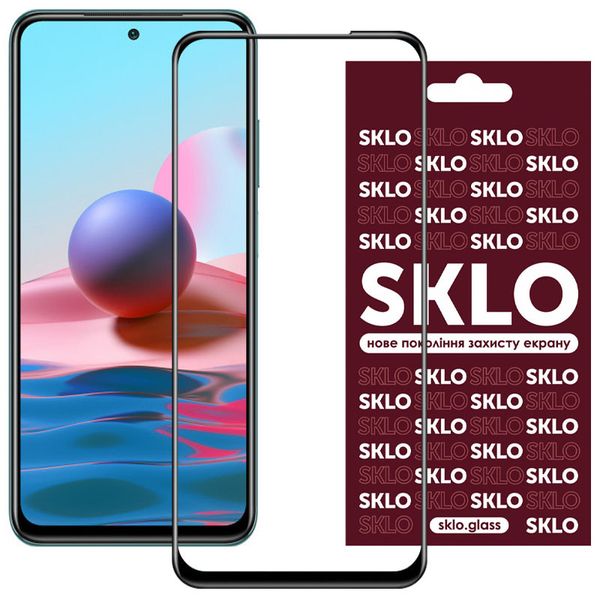 Защитное стекло SKLO 3D для Xiaomi Redmi Note 10 / Note 10s / Poco M5s 43757 фото