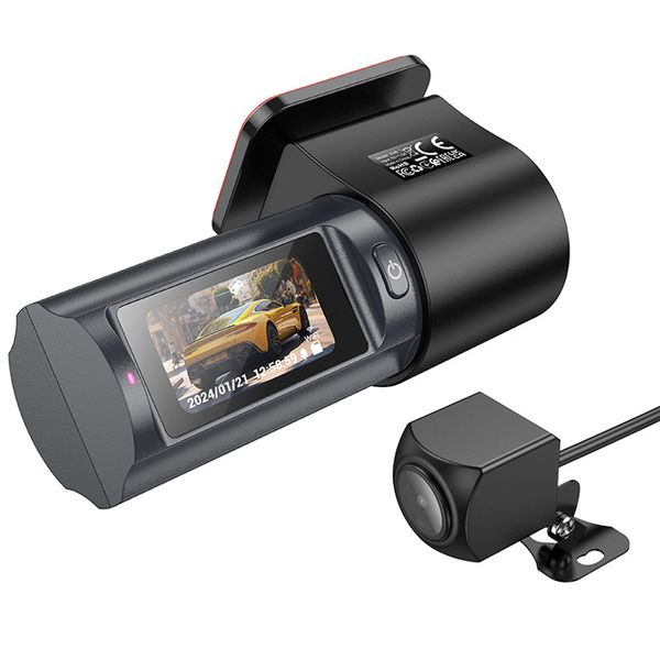 Видеорегистратор Hoco DV8 2K display hidden driving recorder (with rear camera) 71099 фото