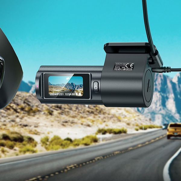 Видеорегистратор Hoco DV8 2K display hidden driving recorder (with rear camera) 71099 фото