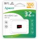 Карта пам'яті Apacer microSDHC (UHS-1) 32Gb class 10 V10 A1 R100MB/s (без адаптера) 72695 фото 2