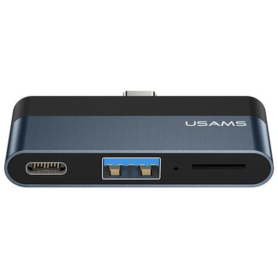 Переходник HUB Usams US-SJ491 Type-C Mini Hub (Type-C + USB + Micro SD) 49255 фото