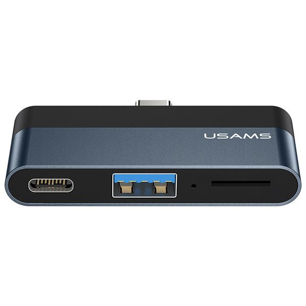 Перехідник HUB Usams US-SJ491 Type-C Mini Hub (Type-C + USB + Micro SD) 49255 фото