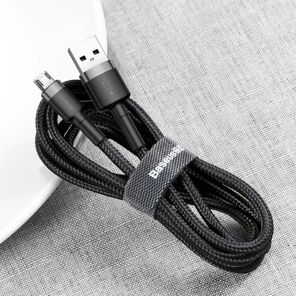 Дата кабель Baseus Cafule MicroUSB Cable 2.4A (1m) (CAMKLF-B) 34278 фото